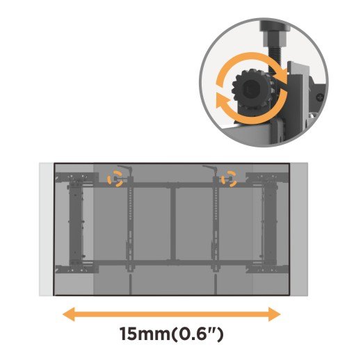 Universal Vesa Wall-Mount bracket Push Out