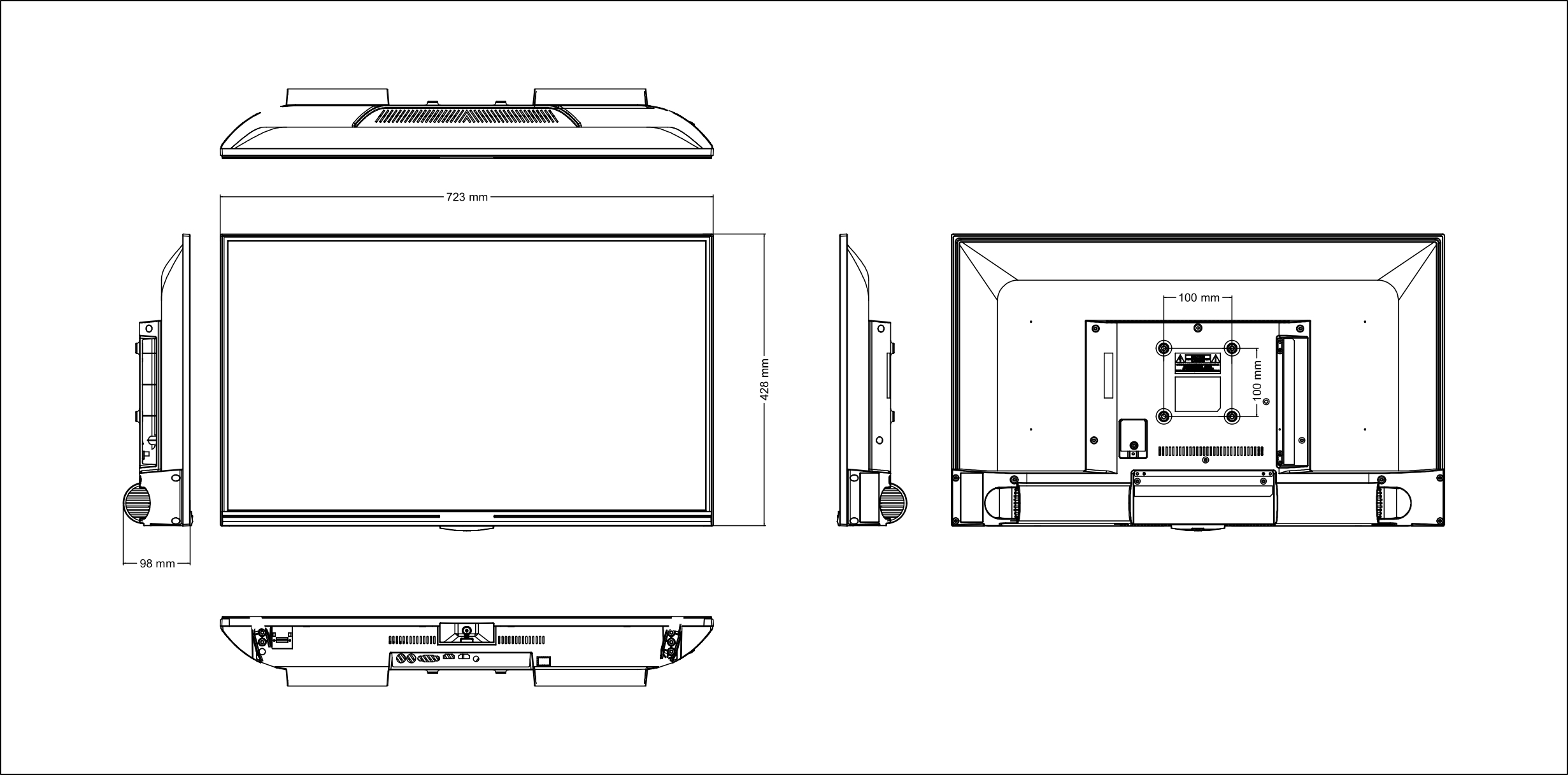 SWEDX 32 tum Digital Skylt HD