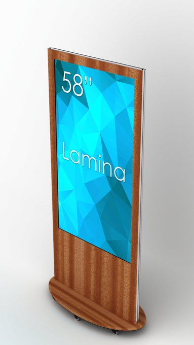 SWEDX Touch Lamina 58 tum - 4K in 4K out - Sapele