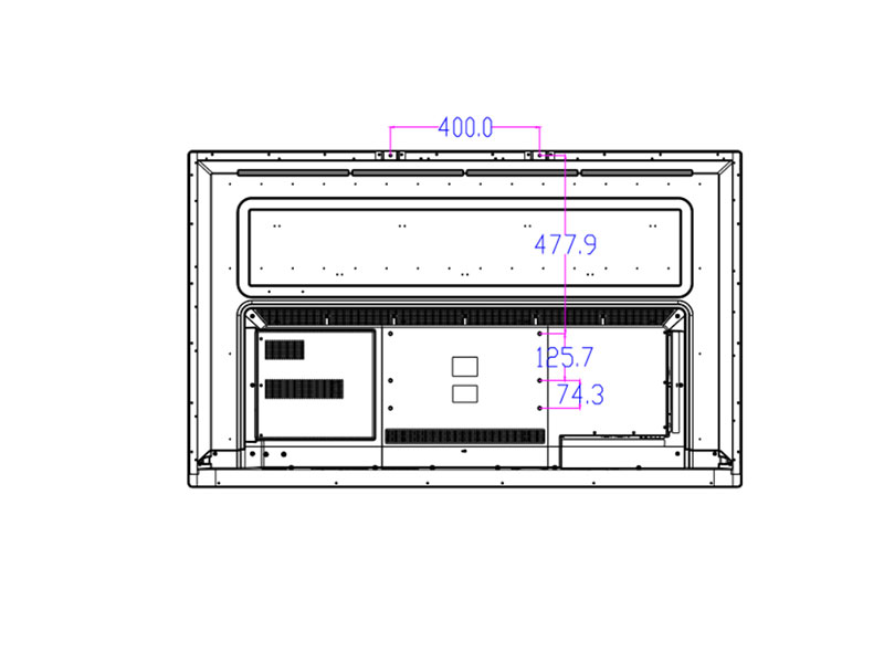 SWEDX 65 Zoll (165 cm) Touch Digital Signage Display / 4K in 4K out