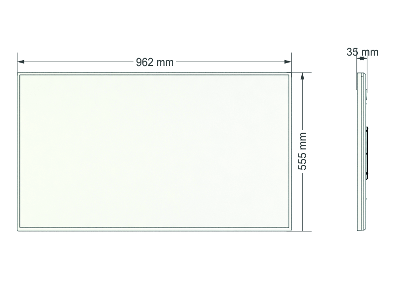 SWEDX SuperSlim 43 tum 4K Monitor. Pixelpolicy 1