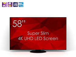 SWEDX SuperSlim 58 UHD-4K LED Screen. Pixel Policy 1