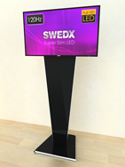 SWEDX Universal TV-Bänk. Glänsande Svart. 1400 mm