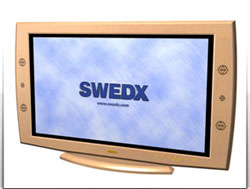 DEMO SWEDX 40 Full-HD LCD-TV. Bokträ.
