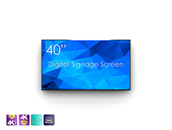 SWEDX 40" Digital Signage screen / 4K in 4K out