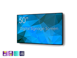 SWEDX 50" Digital Signage screen / 4K in 4K out