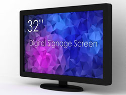 SWEDX 32" Touch Digital Signage screen / 4K in 4K out