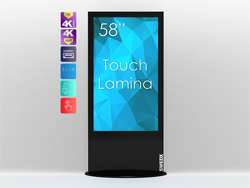 SWEDX Touch Lamina 58 tum - 4K in 4K out - Svart