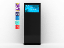 SWEDX Touch Lamina 28 tum - Svart / 4K in 4K out